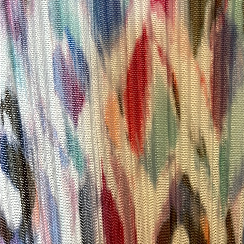 Slim Factor by Investments Multicolor Patterned Blouse Large NWT - Picture 7 of 13
